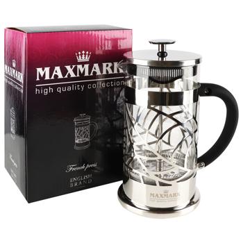 Френч-пресс Maxmark MK-F05-600 0,6л - купить, цены на КОСМОС - фото 1