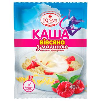 Каша Козуб овсяная с малиной 40г - купить, цены на Auchan - фото 1