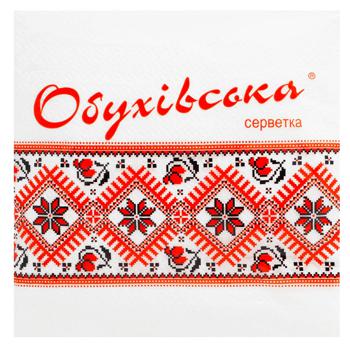 Obuhivska Single-layer Napkins 23х24cm 80pcs - buy, prices for NOVUS - photo 1