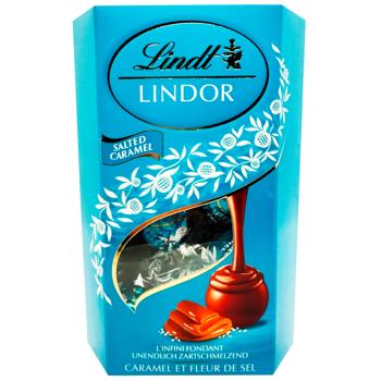 Цукерки Lindt Lindor солона карамель 200г - купити, ціни на Cупермаркет "Харків" - фото 1