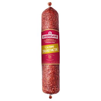 Bashchynskyi Golden Salami Raw Smoked Poultry Sausage High Grade