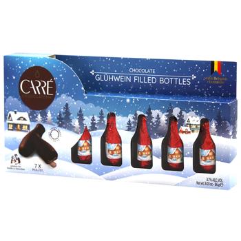 Цукерки Chocolaterie Carré темний шоколад з глінтвейном 86г - купить, цены на МегаМаркет - фото 1