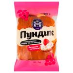 Булочка Кулиничі Пундик з солодким сиром та малиною 85г
