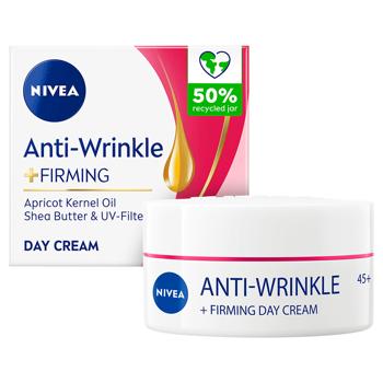 Nivea Anti-Wrinkle + Firming Day Face Cream 45+ 50ml - buy, prices for EKO Market - photo 1