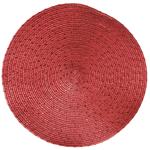 Decoris Red Woven Round Placemat 38cm