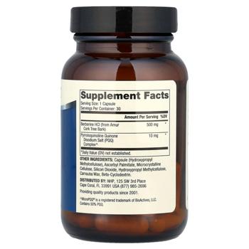 Dr. Mercola Berberine and MicroPQQ Berberine and Pyrroloquinoline Quinone 30 capsules - buy, prices for - photo 2