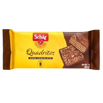 Вафлі Dr.Schar в темному шоколаді з какао 40г - купити, ціни на КОСМОС - фото 1