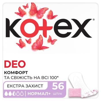 Kotex Fresh Deo Normal Plus Everyday Pads 56pcs - buy, prices for COSMOS - photo 3