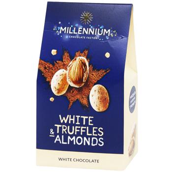 Цукерки Millennium Мигдаль у білому трюфелі 100г