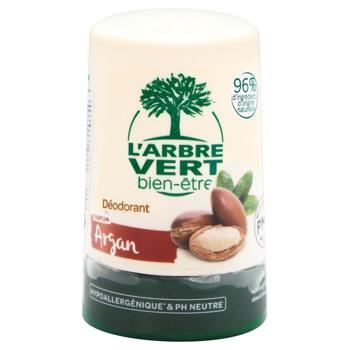L'Arbre Vert Roller Deodorant with Argan and Witch Hazel Extracts 50ml - buy, prices for METRO - photo 1