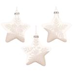 Decoris Snow Star Pendant 10cm