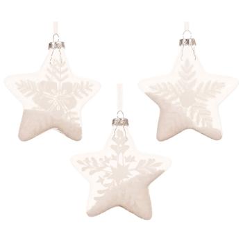 Подвеска Decoris Снежная звезда 10см