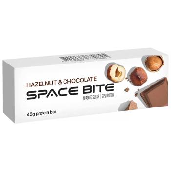 Батончик Space Bite протеїновий шоколадний з ліс. горіхом 45г - купить, цены на Grono - фото 1