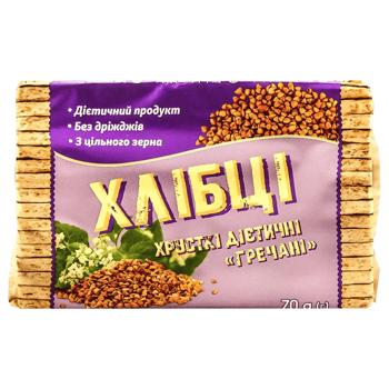 Хлібці Лавка Здоров'я хрусткі гречані 70г - купити, ціни на Чудо Маркет - фото 1
