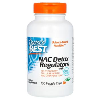 N-ацетилцистеин Doctor's Best NAC Detox Regulators 180 таблеток - купить, цены на Biotus - фото 1