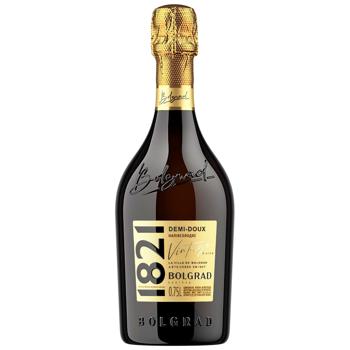 Вино ігристе Bolgrad 1821 Vintage біле напівсолодке 10,5-12,5% 0,75л - купити, ціни на Ідеал - фото 1