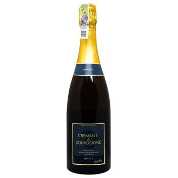 Вино игристое Valentin Vignot Cremant de Bourgogne брют белое 12% 0,75л - купить, цены на METRO - фото 1