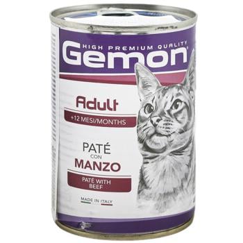 Gemon Wet Food with Beef for Adult Cats 400g - buy, prices for Auchan - photo 1