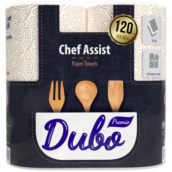 Dyvo Premio Chef Assist 3-Ply Paper Towels 2pcs 120 tear-offs - buy, prices for Ideal - photo 1
