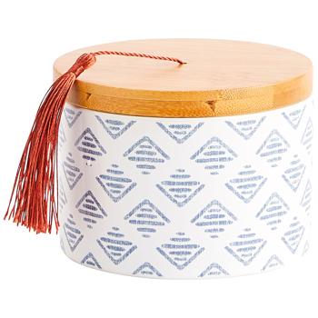 Actuel Totem White Cotton Pad Dispenser 12.5x8.5cm