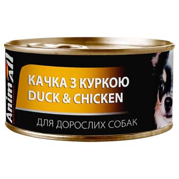 AnimAll Wet Food with Duck and Chicken in Tender Jelly for Adult Dogs 85g - buy, prices for Auchan - photo 1