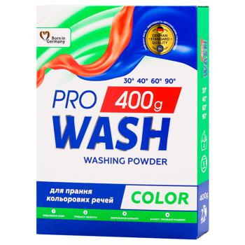 Пральний порошок ProWash Color 400г - купити, ціни на МегаМаркет - фото 1