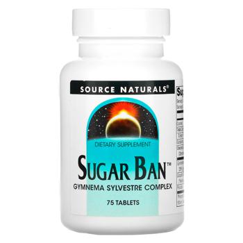 Source Naturals Sugar Ban Blood Sugar Lowering Agent 75 tablets - buy, prices for Biotus - photo 1