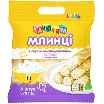 Laska Ma-niu-niam Pancakes with Cottage Cheese 370g - buy, prices for Auchan - photo 1