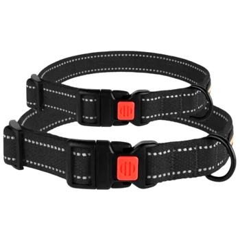 Barksi BronzeDog Сotton брезентовий нашийник для собак L - чорний - купити, ціни на MasterZoo - фото 4