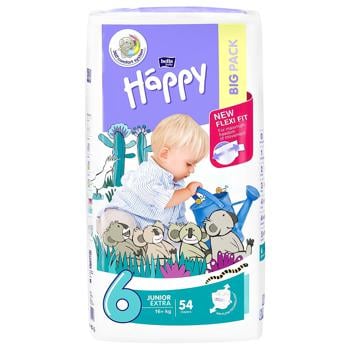 Bella Happy Junior Extra Diapers 16+kg 54pcs - buy, prices for MegaMarket - photo 2