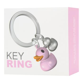 Metalmorphose Pink Duck Key Ring