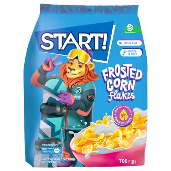 Завтрак сухой Start! Хлопья кукурузные глазированные 700г - купить, цены на КОСМОС - фото 1