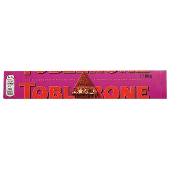 Toblerone Milk Chocolate with Raisins and Honey-Almond Nougat 100g - buy, prices for NOVUS - photo 2