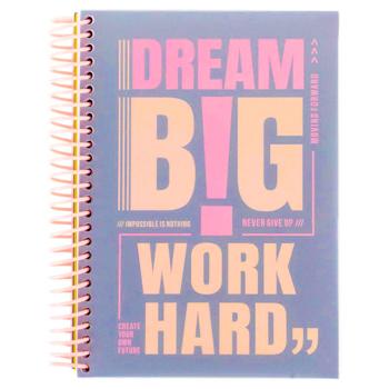 Axent A5 Checkered Notebook with Dividers 120 Sheets