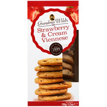 Grandma Wild's Cookies with Strawberries and Cream with White Chocolate Chips 150g - buy, prices for WINETIME - photo 2