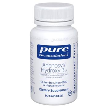 Вітамін B12, Adenosyl/Hydroxy B12, Pure Encapsulations, 2000 мкг, 90 капсул - купити, ціни на Біотус - фото 1