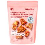 Кранч-гранола Sunfill Изюм-ягоды годжи 150г