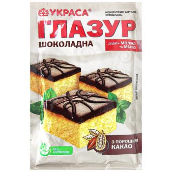 Ukrasa Chocolate Glaze 100g - buy, prices for Auchan - photo 1