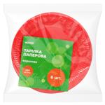 Novus Coral Paper Plate 23cm 6pcs