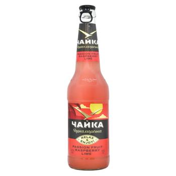 Пиво Чайка Чорноморська Маракуйя-малина-лайм светлое 4,6% 0,45л - купить, цены на Чудо Маркет - фото 1