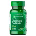 Puritan's Pride Yeast-Free Chromium Picolinate 500mcg 100 tablets