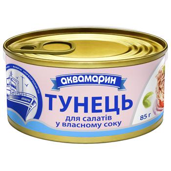 Тунец Аквамарин для салатов 85г - купить, цены на ULTRAMARKET - фото 1