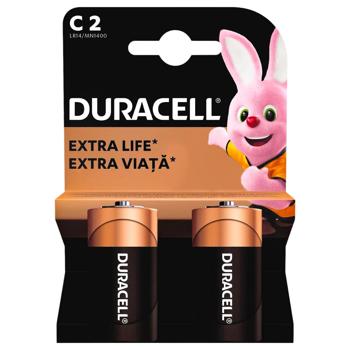 Батарейки Duracell C лужні 2шт - купити, ціни на МегаМаркет - фото 2