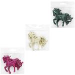 Bezant Glitter Horse Pendant 12cm in assortment