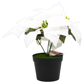 Tarrington House Poinsettia in Pot Artificial Flower 28cm - buy, prices for - photo 2