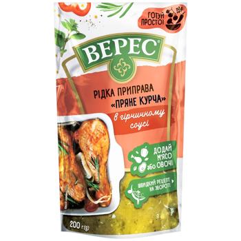 Жидкая приправа Верес Пряный цыпленок в горчичном соусе 200г - купить, цены на Biotus - фото 1