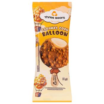 Three Bears Caramel Corn Balloon Glazed Ice Cream 55g - buy, prices for COSMOS - photo 1