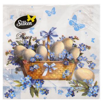 Silken Basket Napkins 33x33cm 18pcs - buy, prices for - photo 1