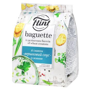 Flint Baguette Creamy Sauce with Greens Flavored Wheat Crackers 100g