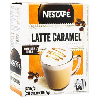 Напій кавовий Nescafe Latte Caramel розчинний зі смаком карамелі 16г*20шт - купити, ціни на Auchan - фото 2